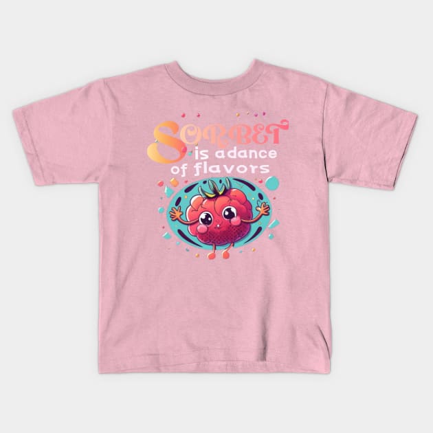 Raspberry Sorbet Kids T-Shirt by AOAOCreation